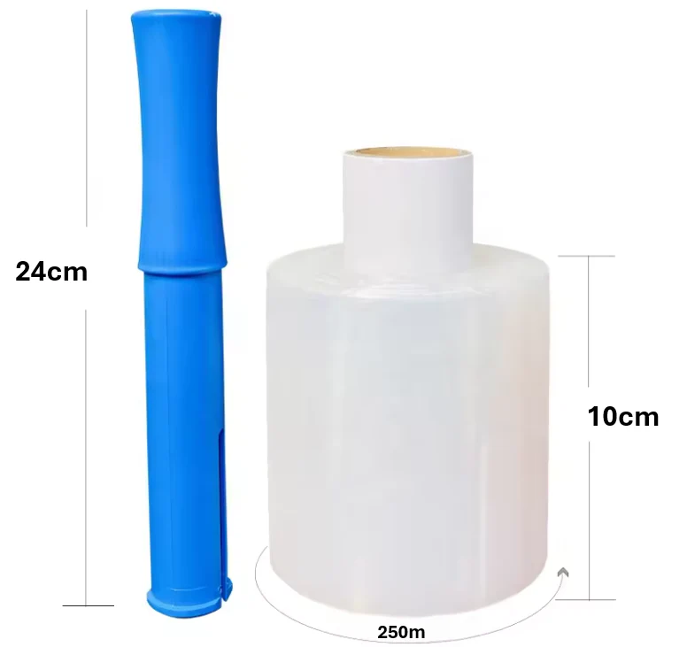 HandyPal GripWrap Pro 100mm x 250m Mini Shrink Wrap - Heavy-Duty, Tear-Resistant, Handheld Packaging Solution - Image 4