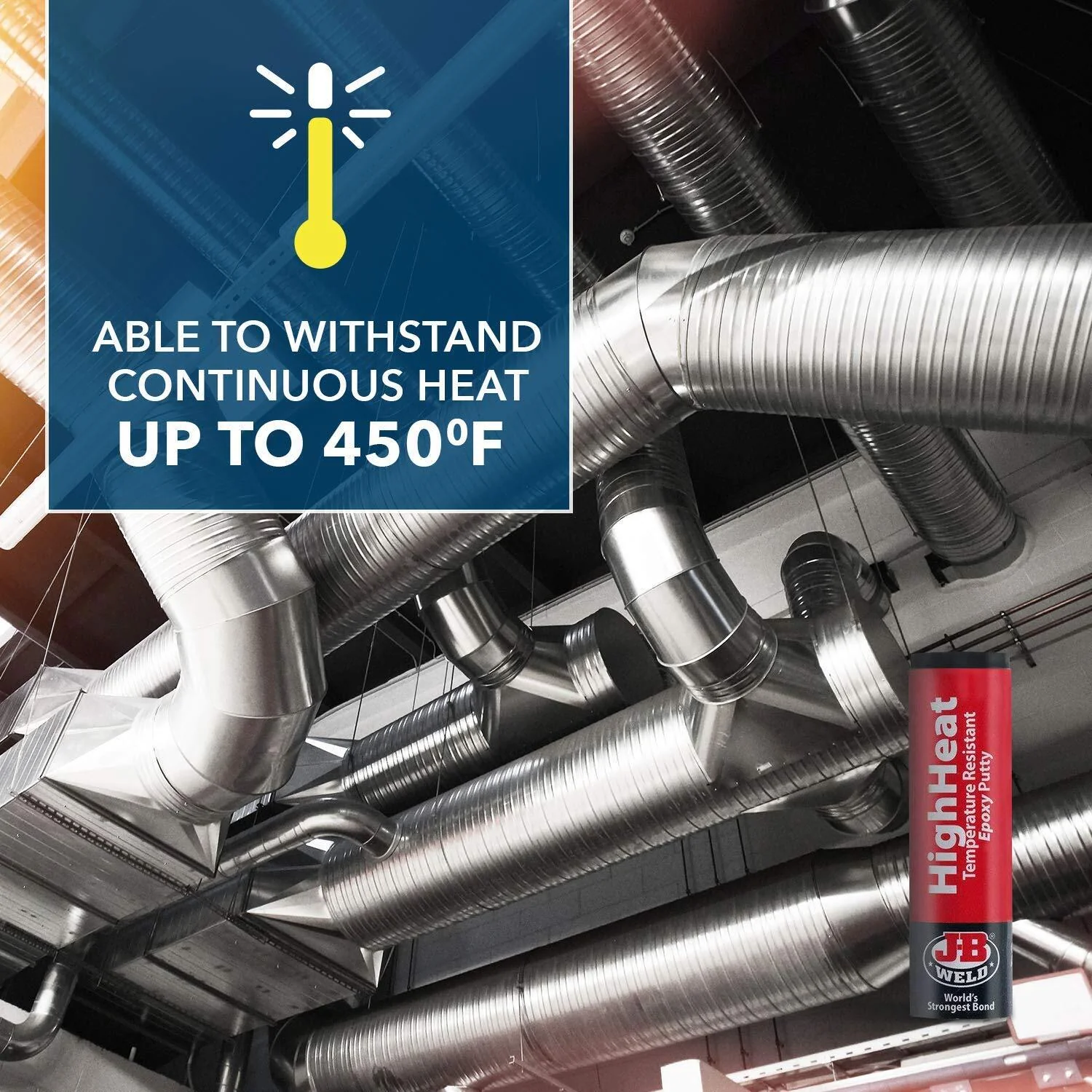 JB Weld HighHeat Temperature Resistant Epoxy Putty 57g - Image 4