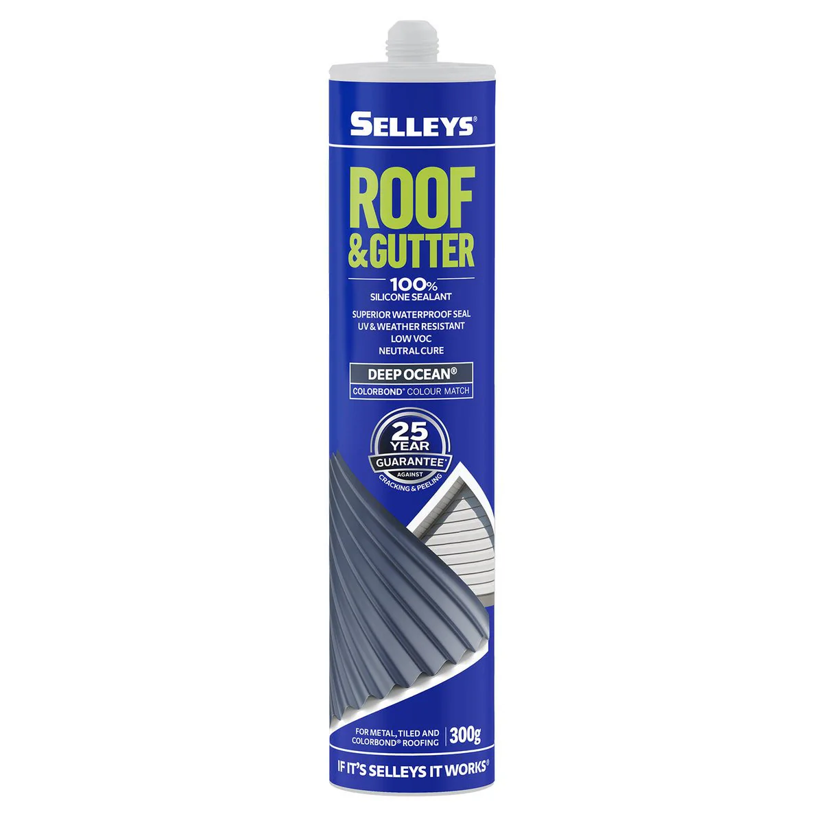 Selleys Roof & Gutter Silicone Sealant UV & Weather Resistant 310g - Image 3