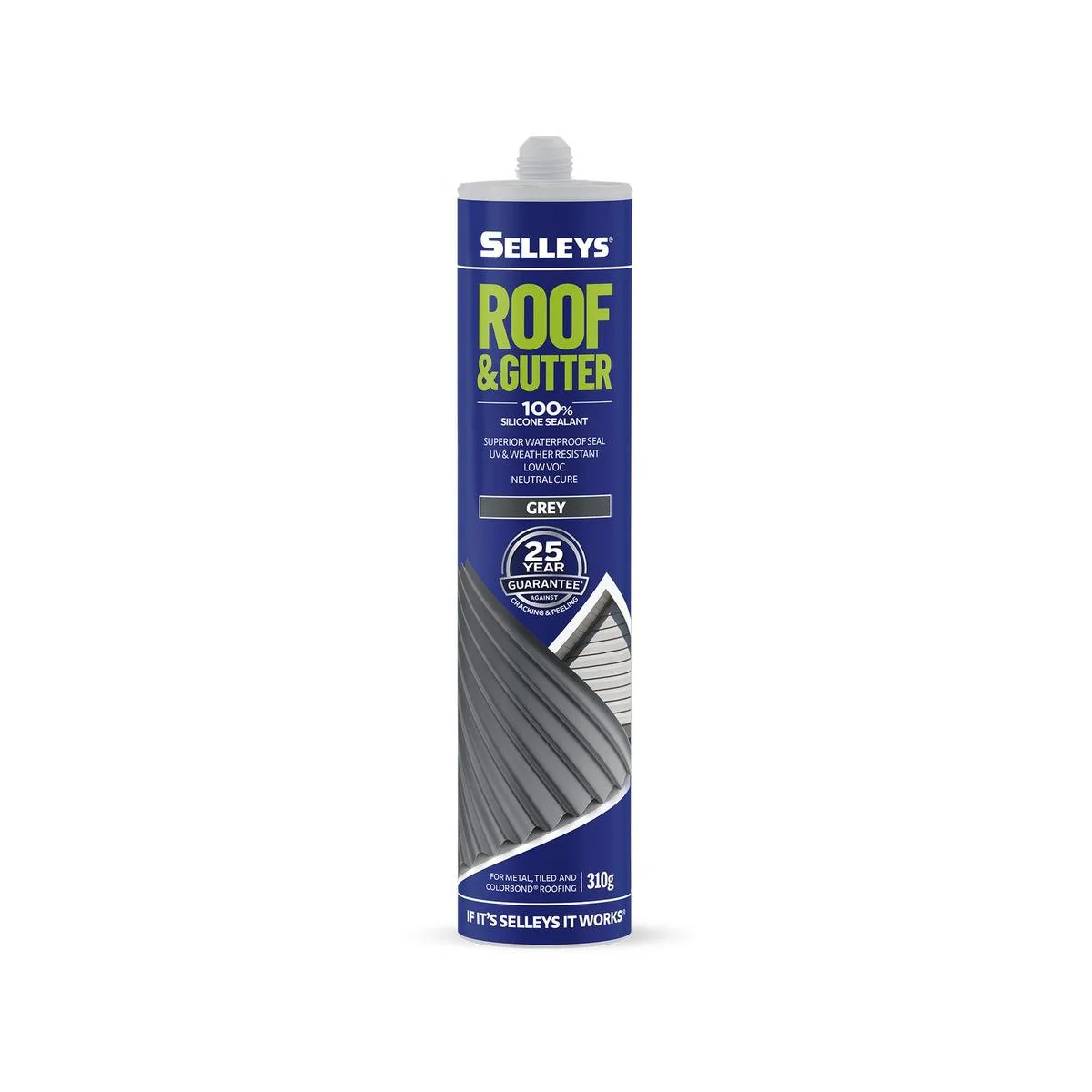 Selleys Roof & Gutter Silicone Sealant UV & Weather Resistant 310g - Image 6