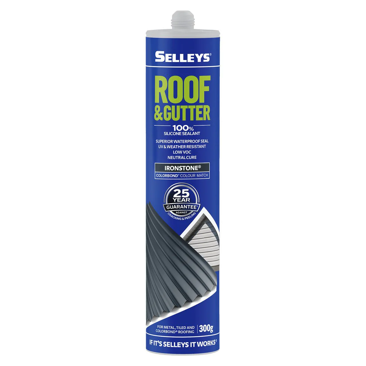 Selleys Roof & Gutter Silicone Sealant UV & Weather Resistant 310g - Image 7